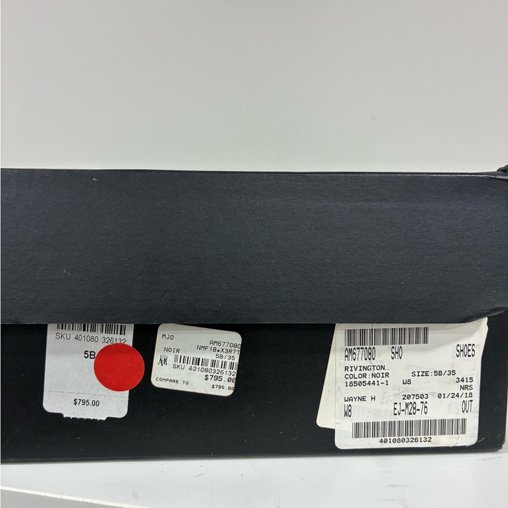 Saint Laurent Double Studded High Top Sneaker Size EU 35 USA 5 - Picture 13 of 13
